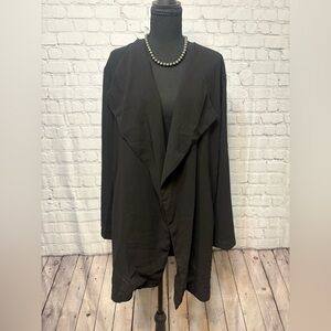 Sophie Rue Classic Black Open Cardigan Coat
